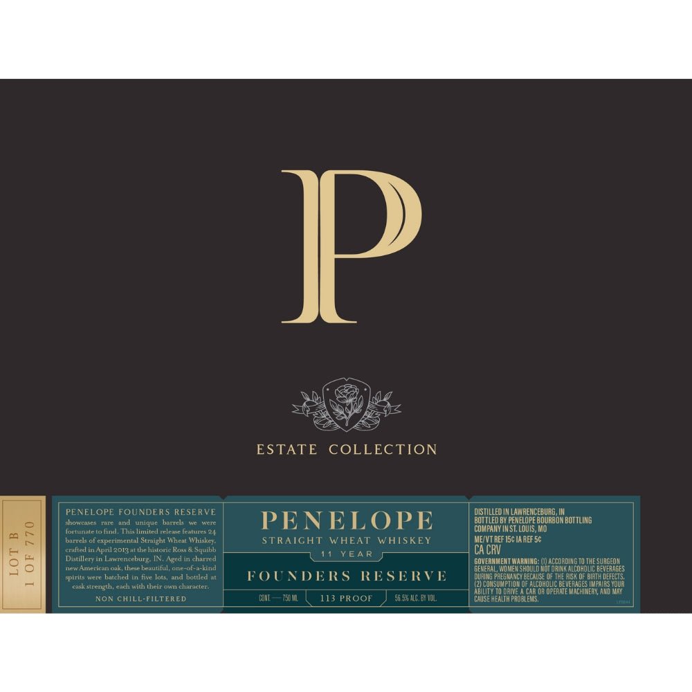 Penelope Estate Collection Founder’s Reserve 11 Year Old