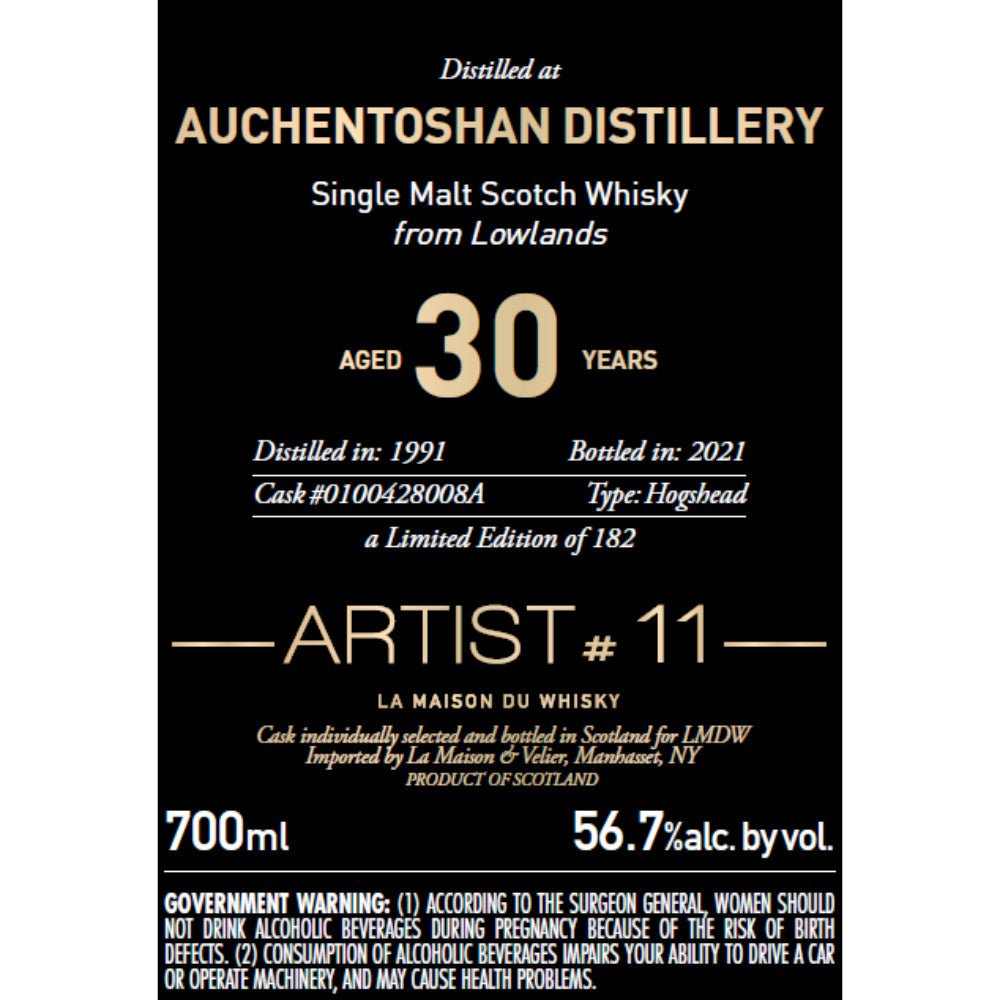 Auchentoshan 30 Year Old Artist #11