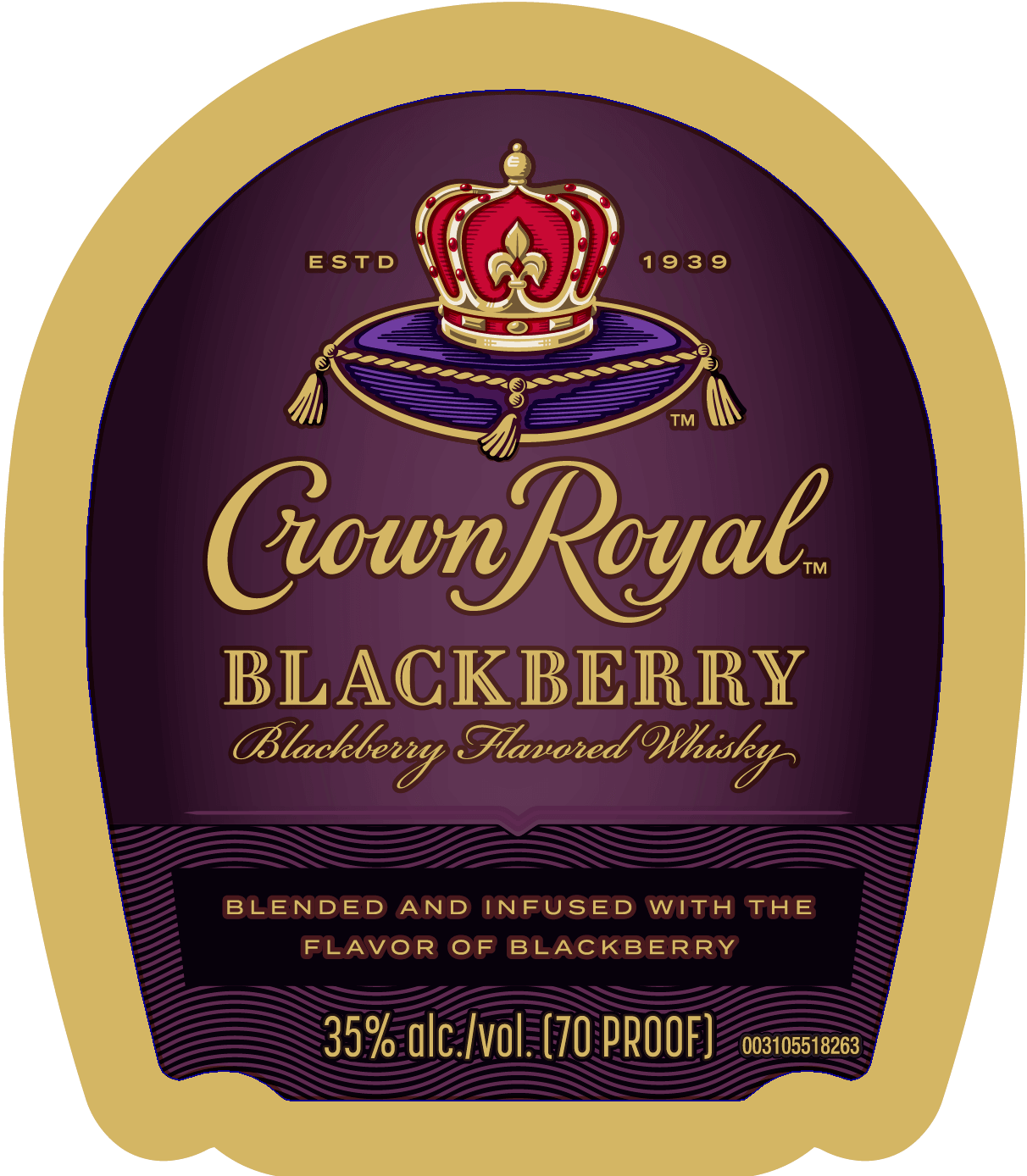 Crown Royal Blackberry Flavored Whisky 50ml